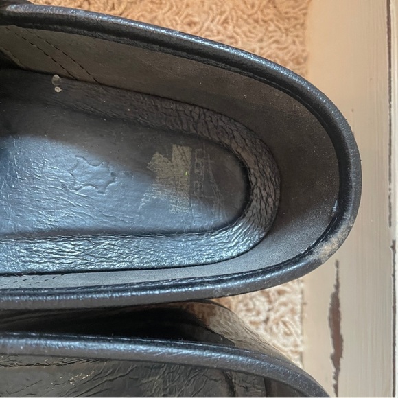 Dansko Pro 40 Black Glossy Leather Clogs Professional Shoes Nursing Slip On EUC - Picture 6 of 11